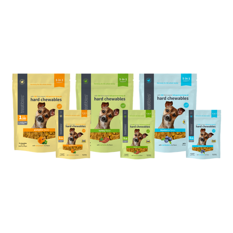 Treatibles® Full Spectrum Hemp 1mg Hard Chews - Small/Medium Dogs